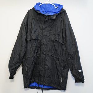 HELLY HANSEN Black and Blue Packable Windbreaker (Men's XL)
